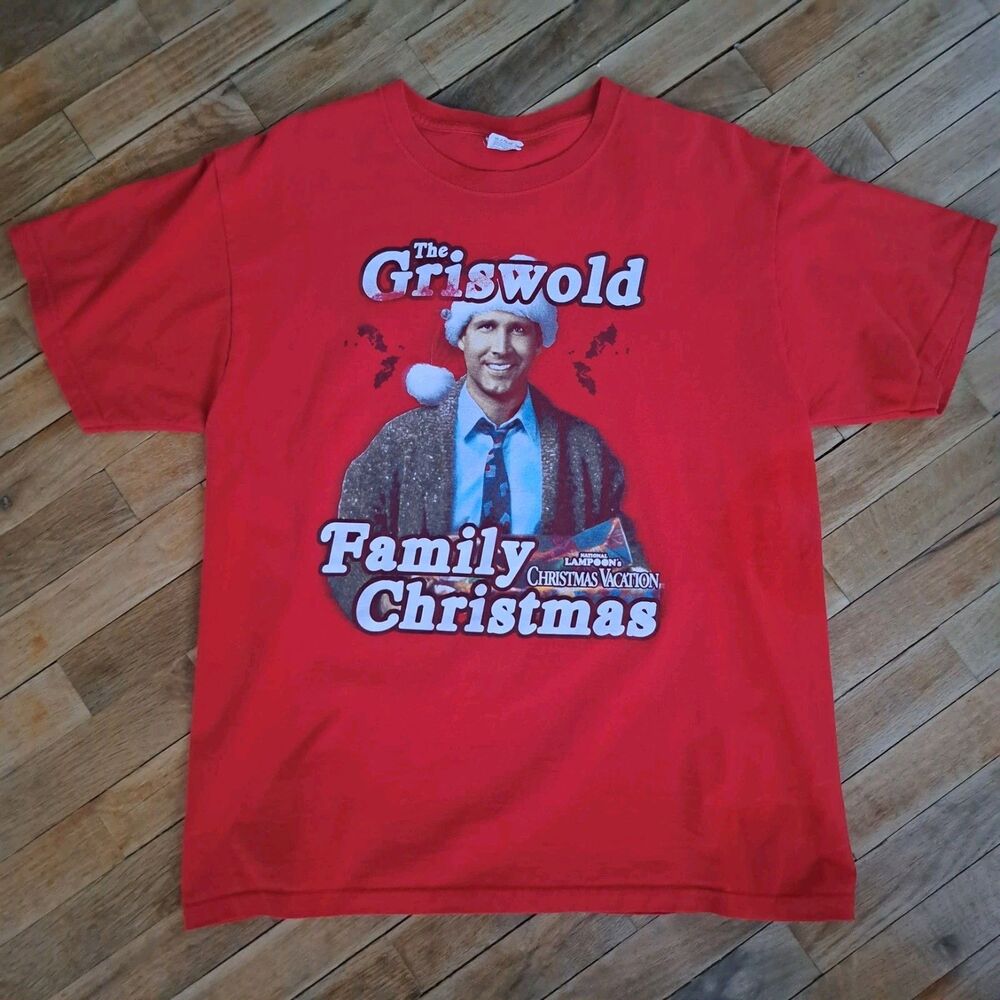 Holiday Men's Large Red Clark Griswold Chevy Chase Lampoons Xmas Christmas
